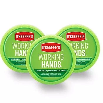 O'Keeffe's | O'Keeffe's Working Hands (2.7 oz. Jar, 3 pk.),商家Sam's Club,价格¥137