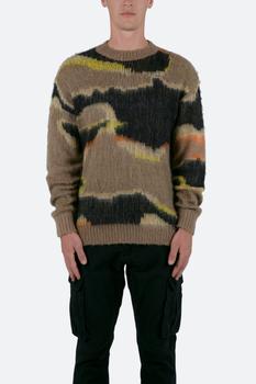 MNML | Big Camo Sweater - Olive商品图片,