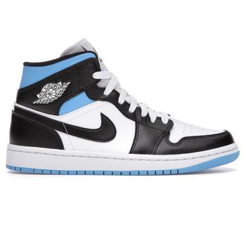 aj女鞋, Jordan | Air Jordan 1 Mid University Blue Black White (W)商品图片 