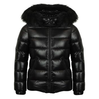 Moncler | Girls Black Bady Down Padded Faux Fur Jacket商品图片,额外8折, 额外八折