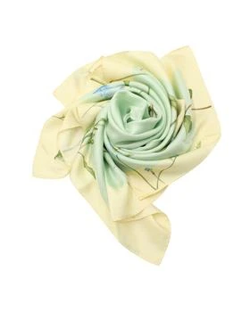 Salvatore Ferragamo | Floral Green Square Silk Scarf,商家Premium Outlets,价格¥1426