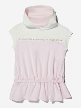 MONNALISA | Monnalisa Pink Girls Cotton Sleeveless Hoodie商品图片,额外8折, 额外八折