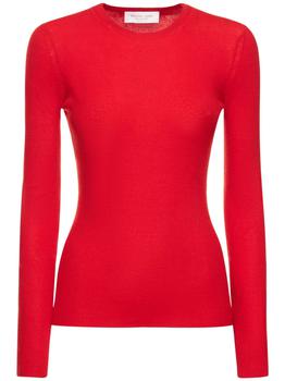 Michael Kors | Cashmere Ribbed Knit Crewneck Sweater商品图片,5.4折×额外7.5折, 额外七五折