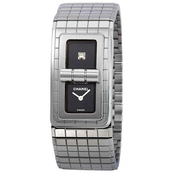 Chanel | Chanel Code Coco Black Lacquered Dial Ladies Watch H5144商品图片,6.7折