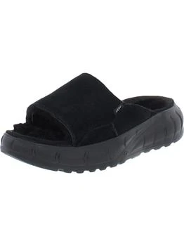 推荐Westsider Slide Womens Leather Faux Fur Slide Sandals商品