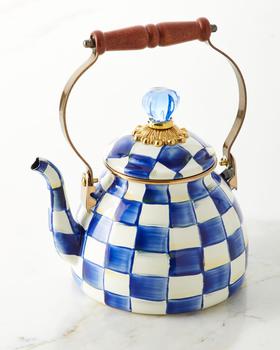 商品MacKenzie-Childs | Royal Check 2-Qt. Tea Kettle,商家Neiman Marcus,价格¥999图片
