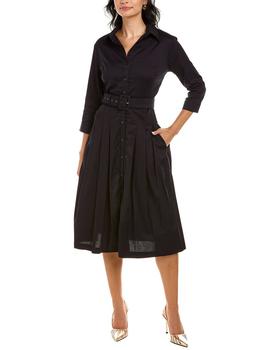 samantha sung, SAMANTHA SUNG | Samantha Sung Audrey 3 Silk Shirtdress商品图片 3.5折