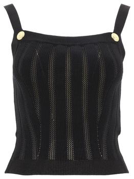 Balmain | Balmain Women's  Black Other Materials Top商品图片,8.4折