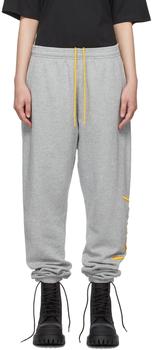 Drew House | SSENSE Exclusive Gray Scribble Lounge Pants商品图片,额外8.5折, 独家减免邮费, 额外八五折