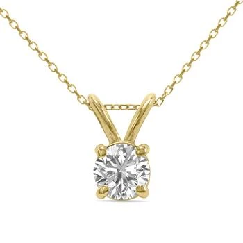 SSELECTS | 1 Carat Lab Grown Diamond Round Solitaire Pendant In 14k Yellow Gold,商家Premium Outlets,价格¥4571