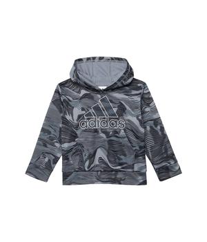 Adidas | Warp Camo All Over Print Hooded Pullover (Toddler/Little Kids)商品图片,3.8折起