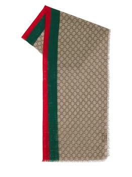 Gucci | Gg & Web Wool Stole商品图片,