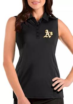 女式mlb裤子, Antigua® | Women's MLB Oakland A's Sleeveless Tribute Top商品图片 