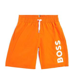 商品Hugo Boss | Logo Print Swim Shorts (4-16 Years),商家Harrods,价格¥385图片