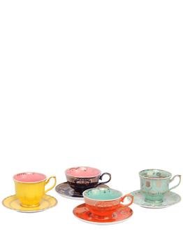 商品POLSPOTTEN | Grandpa Set Of 4 Tea Cups & Saucers,商家LUISAVIAROMA,价格¥1125图片