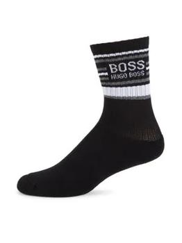 Hugo Boss | Logo Striped Crew Socks商品图片,4.2折
