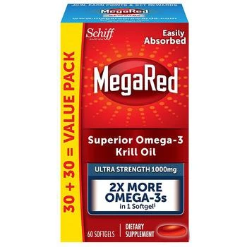 Ultra Strength Softgels, Omega-3 Krill Oil Supplement