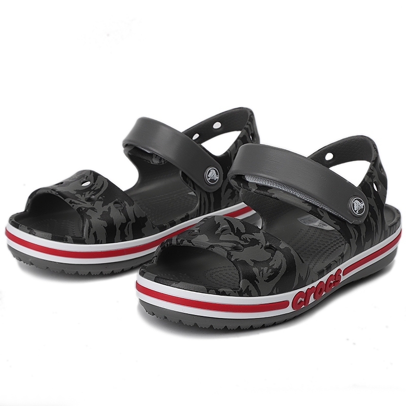 Crocs高帮鞋, Crocs | Bayaband printed sandal k贝雅卡骆班印花儿童休闲凉鞋商品图片 2.1折, 包邮包税
