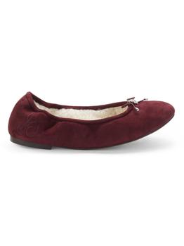 sam edelman felicia, Sam Edelman | Felicia Faux Shearling Suede Ballet Flats商品图片 7.1折