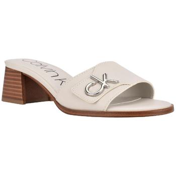 ck鞋板鞋, Calvin Klein | Calvin Klein Womens Amber Faux Leather Slip On Dress Sandals商品图片 5折