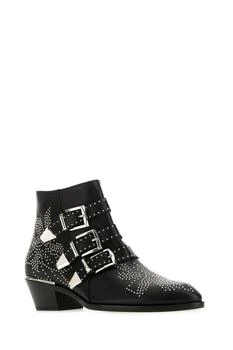 推荐Embellished nappa leather Susanna ankle boots商品