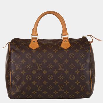 路易威登女包真假, [二手商品] Louis Vuitton | Louis Vuitton Brown Monogram Speedy 30商品图片 7.5折