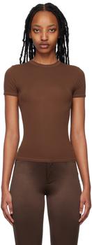 SKIMS | Brown Fits Everybody T-Shirt商品图片,独家减免邮费