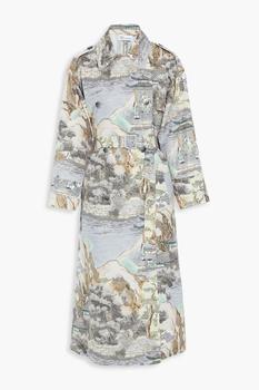 商品RED Valentino | Belted printed shell trench coat,商家THE OUTNET US,价格¥3849图片