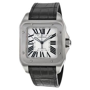 卡地亚手表北京, [二手商品] Cartier | Pre-owned Cartier Santos 100 Large Silver Dial Mens Watch W20073X8商品图片 5.4折