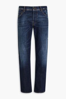 Peserico | Slim-fit distressed denim jeans商品图片,3折