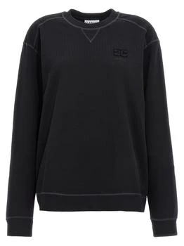 Ganni | Logo Embroidered Sweatshirt Black 4.1折