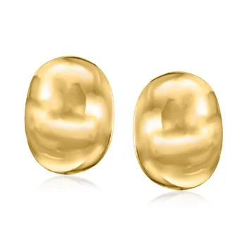 Ross-Simons | Ross-Simons Italian 18kt Yellow Gold Curved Dome Earrings,商家Premium Outlets,价格¥8353