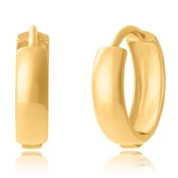 MAX + STONE | 14K Yellow Gold Bold Huggie Hoops,商家Premium Outlets,价格¥588