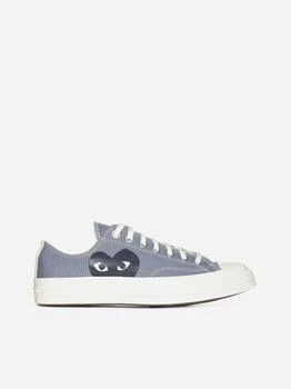 Comme des Garcons | 男款 川久保玲 CGD 联名匡威 Chuck Taylor 低帮 帆布鞋 灰色 独家减免邮费