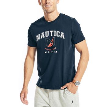 Nautica | Men's Sustainably Crafted Logo Graphic T-Shirt商品图片,7.8折×额外8折, 额外八折