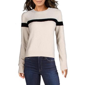 vince cashmere, Vince | Vince Womens Cotton Blend Single Stripe Crop Sweater商品图片 2折