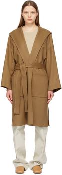 罗意威皮带代购, Loewe | Brown Hooded Belt Coat商品图片 