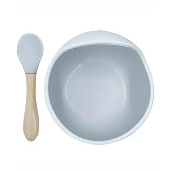Kushies | Baby Boys or Baby Girls Siliscoop Silicone Feeding Bowl and Spoon, 2 Piece Set,商家Macy's,价格¥184