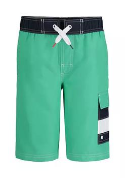 Tommy Hilfiger | Boys 8-20 Flag Pocket Swim Board Shorts商品图片,4.7折