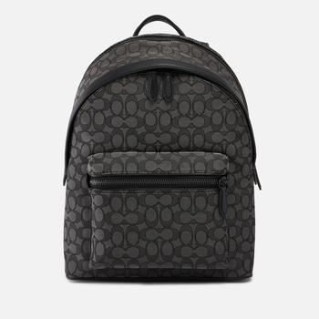 推荐Coach Charter Leather-Trimmed Logo-Jacquard Backpack商品