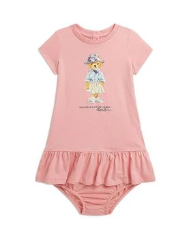 Ralph Lauren | Girls' Cotton Jersey Polo Bear Tee Dress & Bloomer Set - Baby,商家Bloomingdale's,价格¥371