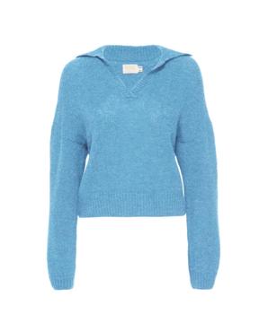 商品Georgie Polo Sweater In Cornflower图片