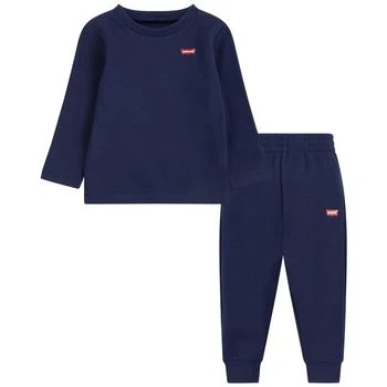 Levi's | Baby Boys Thermal Sweatshirt and Joggers, 2 Piece Set 5.9折, 独家减免邮费