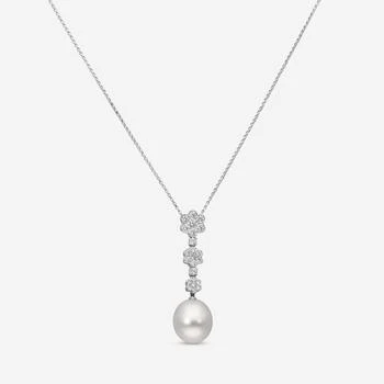 推荐Assael 18K White Gold Diamond 1.14ct. tw. and South Sea Pearl Pendant Necklace N4319商品