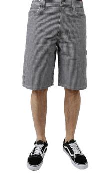 推荐(DXR10W2S) 11" Hickory Stripe Carpenter Shorts - White Hickory Stripe商品