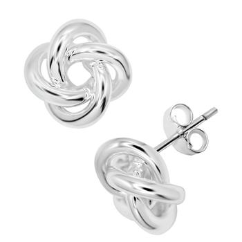 Essentials Jewelry, Essentials | Love Knot Stud Earrings in Silver or Gold Plating商品图片 