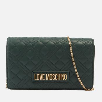 推荐Love Moschino Quilted Leather Cross Body Bag商品
