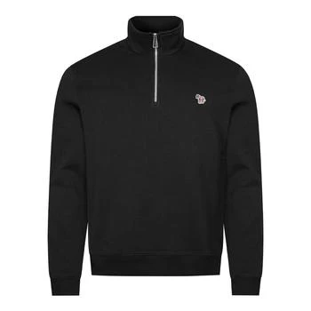 推荐Paul Smith 1/4 Zip Sweatshirt - Black商品