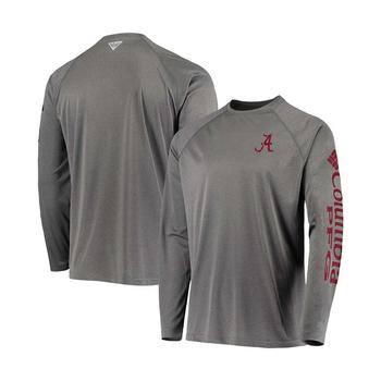 Columbia | Men's Charcoal Alabama Crimson Tide PFG Terminal Tackle Omni-Shade Long Sleeve T-shirt商品图片,独家减免邮费