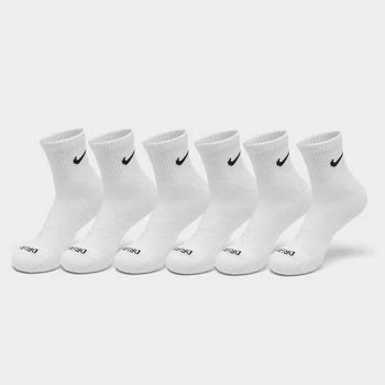 NIKE | Nike Everyday Plus Cushioned 6-Pack Quarter Training Socks,商家Finish Line,价格¥210